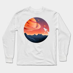 Space Rocket Long Sleeve T-Shirt